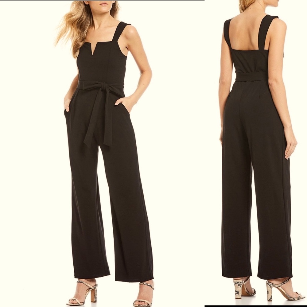Flattering Black Jumpsuit Romper Dress Up or Down!